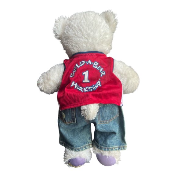 Build-A- Bear 2-Pc NBA Sports Shirt & Denim Shorts - Picture 8 of 9